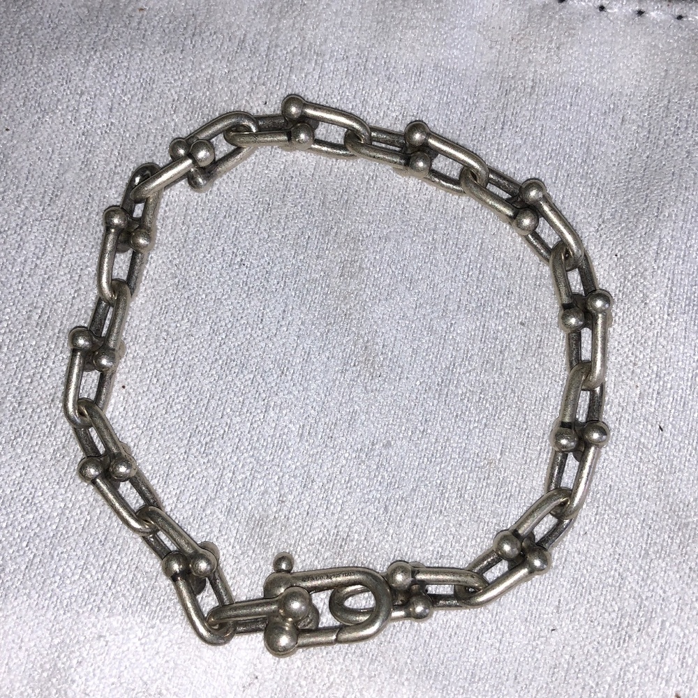 Tiffany & Co silver hardware bracelet small link